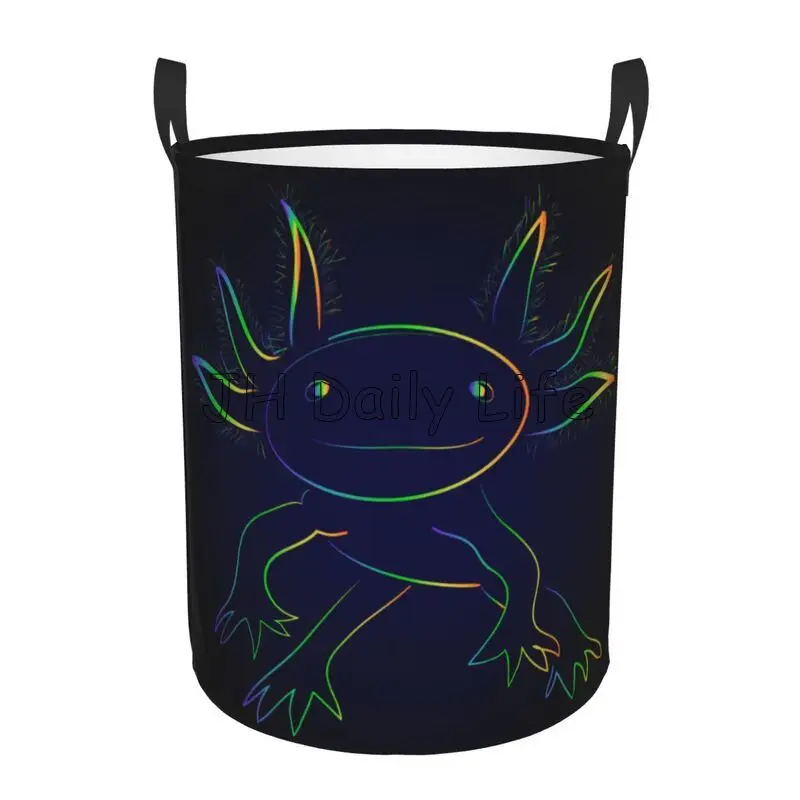Baby Clothing Hamper - قوس قزح Axolotl سلة الغسيل طوي
