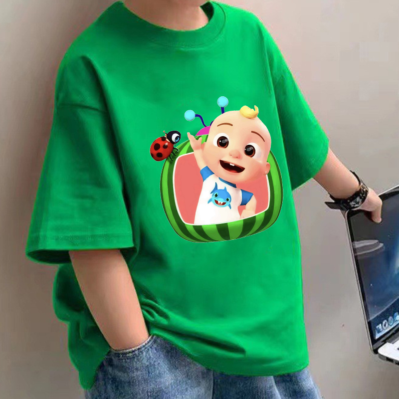 Baby Clothing For Summer - Cocomelons الطفل تي شيرت أنيمي القطن