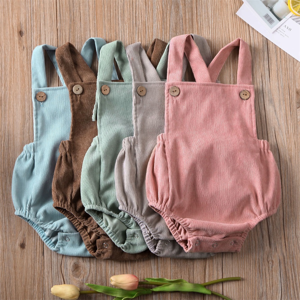 Baby Clothing Online - لطيف سروال قصير مربع الرقبة رومبير