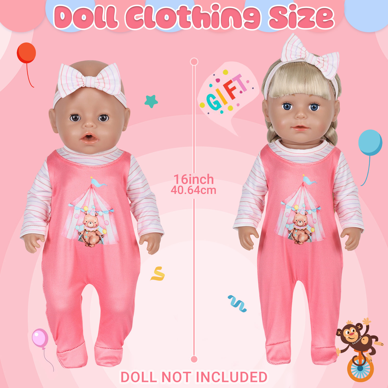 ملابس دمى للأطفال بحجم 16-18 ب - مراجعة Baby Clothing Gift Set وسعره