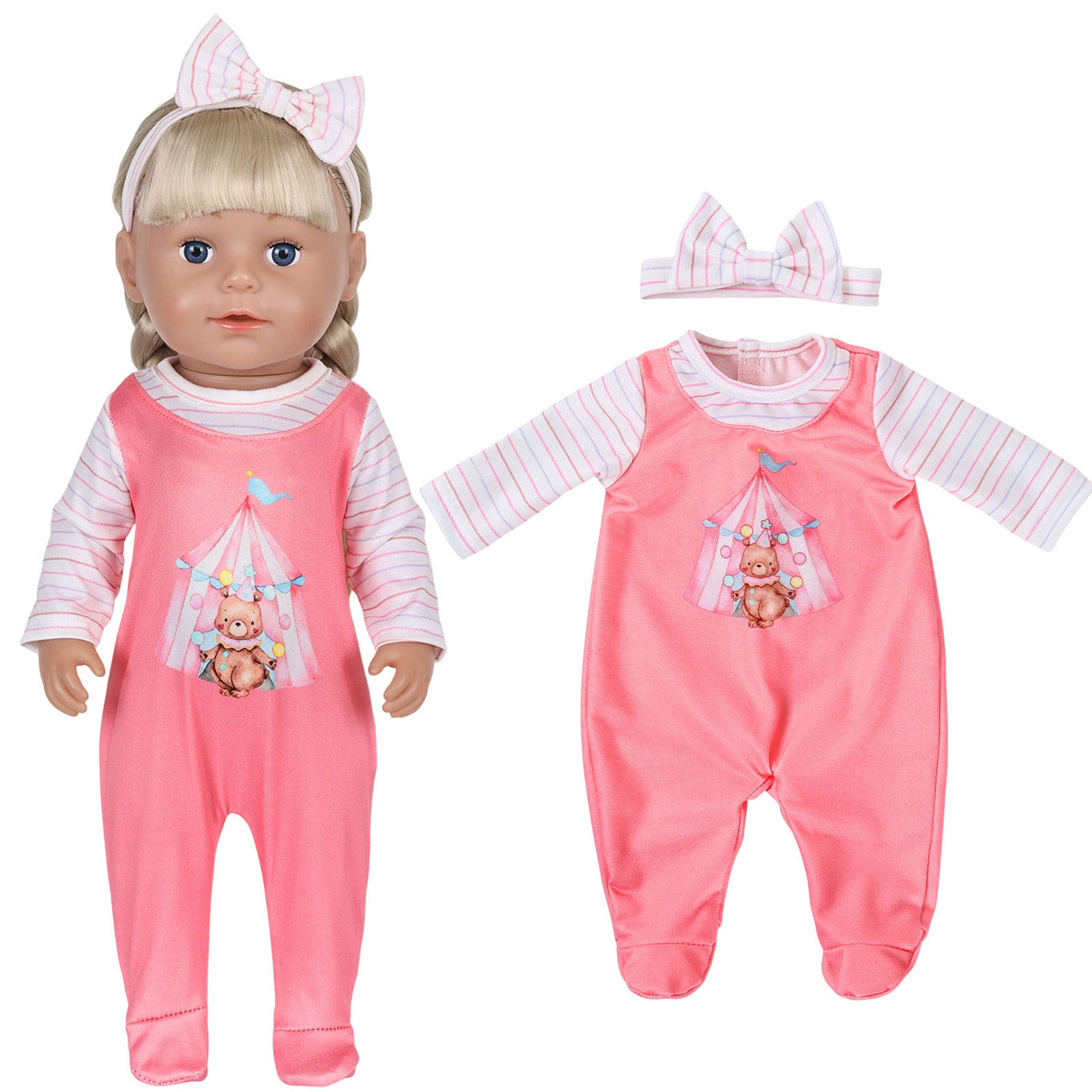 ملابس دمى للأطفال بحجم 16-18 ب - مراجعة Baby Clothing Gift Set وسعره