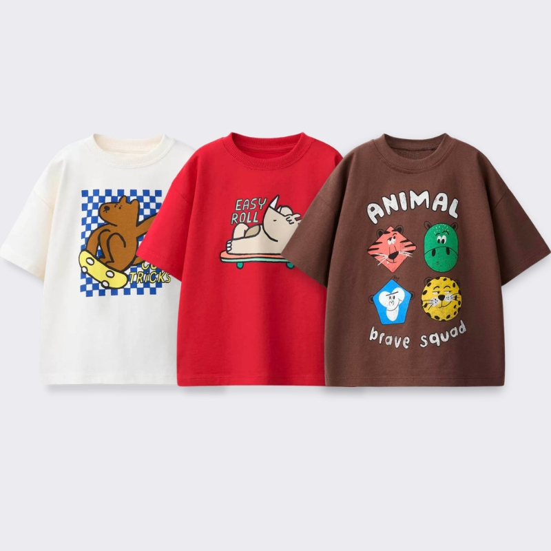 تي شيرت مطبوع عليه رسوم كرتوني - مراجعة Baby Clothing For Summer وسعره
