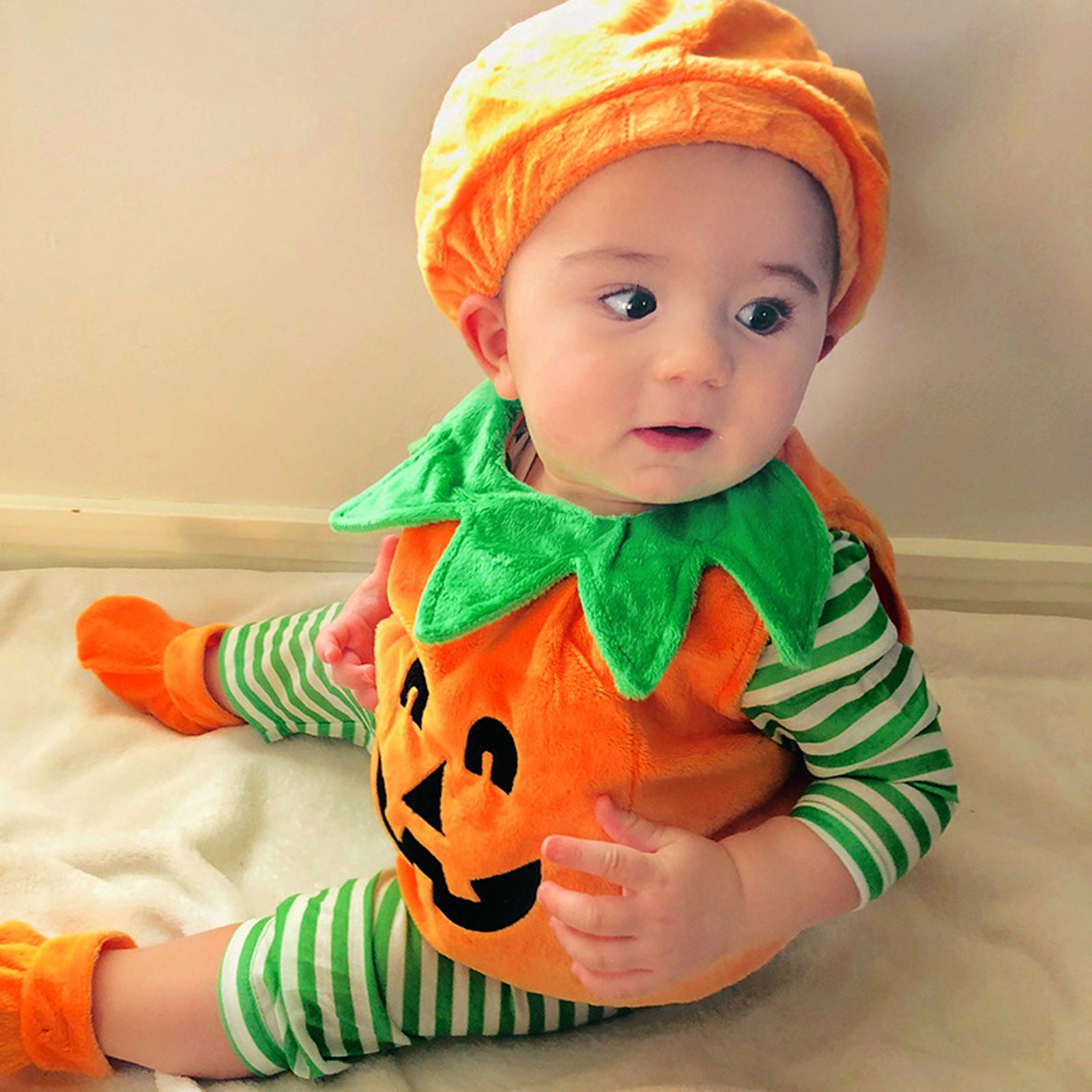 هالوين اليقطين تأثيري زي للأطف - مراجعة Baby Clothing Gift Set وسعره