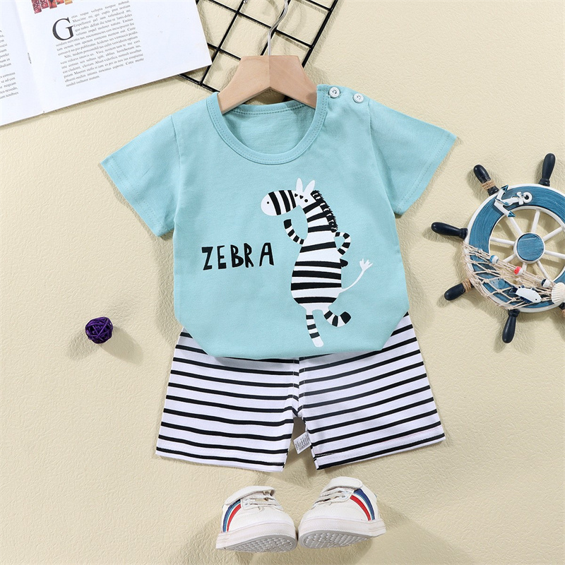 القطن تيز + السراويل 2 قطعة طق - مراجعة Baby Clothing For Summer وسعره