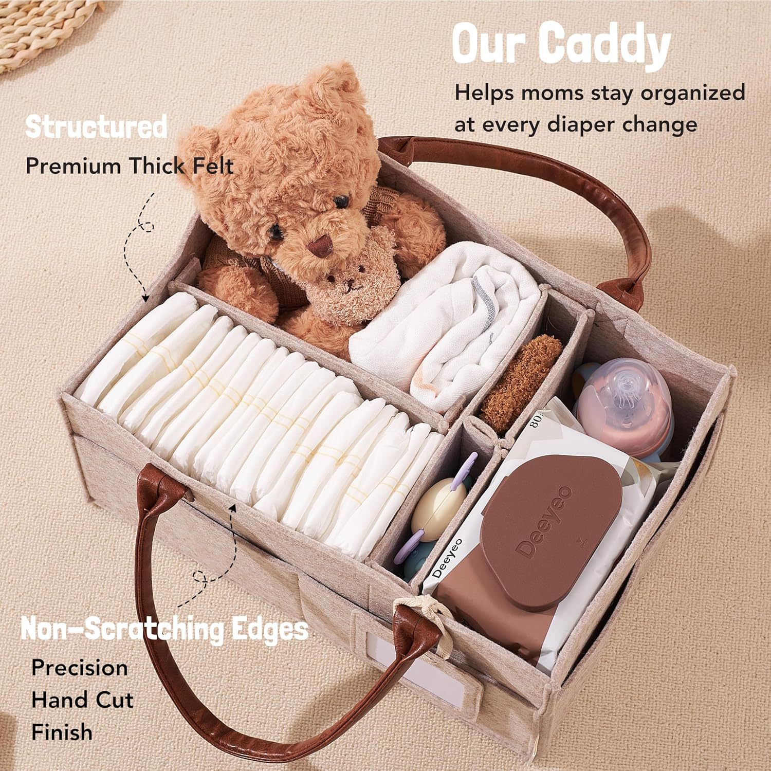 سلة تخزين من اللباد لغرفة الأط - مراجعة Baby Clothing Hamper وسعره