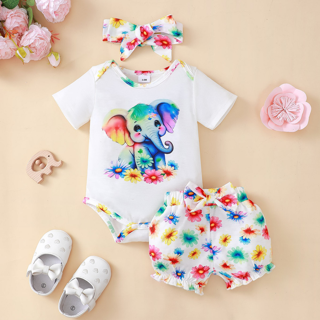 3 قطعة الوليد طفلة الملابس مجم - مراجعة Baby Clothing Elephant وسعره