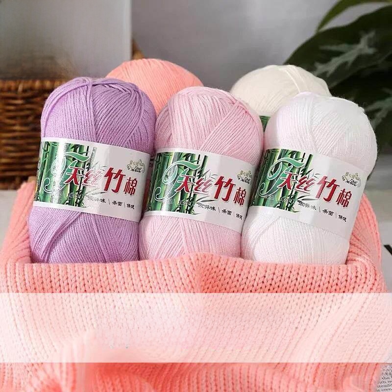 خيوط قطنية نقية من خيوط البامب - مراجعة Baby Clothing Yarn وسعره